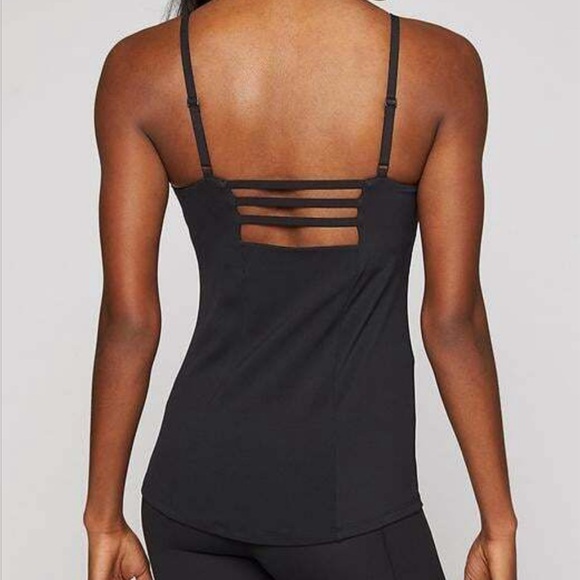 Athleta Women’s Black Tank Top with Build in Bra. Size Large - Picture 2 of 6
